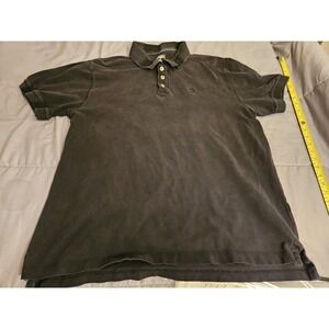 Timberland Polo‎ Shirt Mens XXL 2XL Short Sleeve Embroidered Logo Black